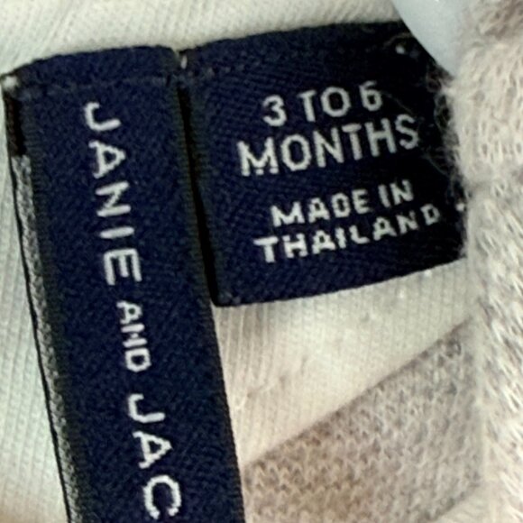 Janie And Jack Plaid Ruffle Bell Sleeve Classic Preppy Dress Baby 3-6 Months - Picture 2 of 4